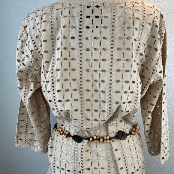 NWT Multiples Button Down Shirt and Belt Size L - Picture 7 of 10